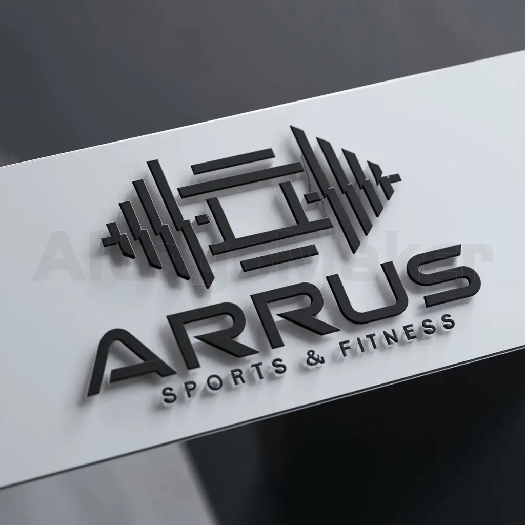 a logo design,with the text "ARRUS", main symbol:lev,complex,be used in Sports Fitness industry,clear background