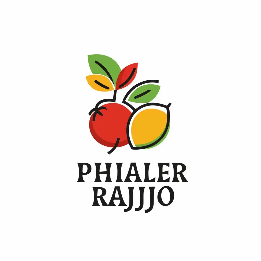 a logo design,with the text "phaler Rajjo", main symbol:Fruit,Moderate,be used in fruit industry,clear background