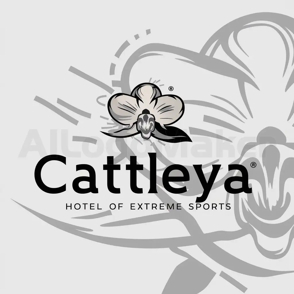 LOGO-Design-For-Cattleya-Orchid-Symbolism-with-Adrenaline-Rush