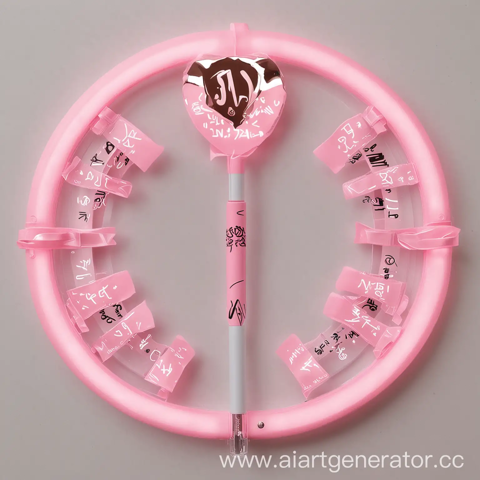 VIVACE-Kpop-Group-Lightstick-Holder-with-Pink-Circular-Design