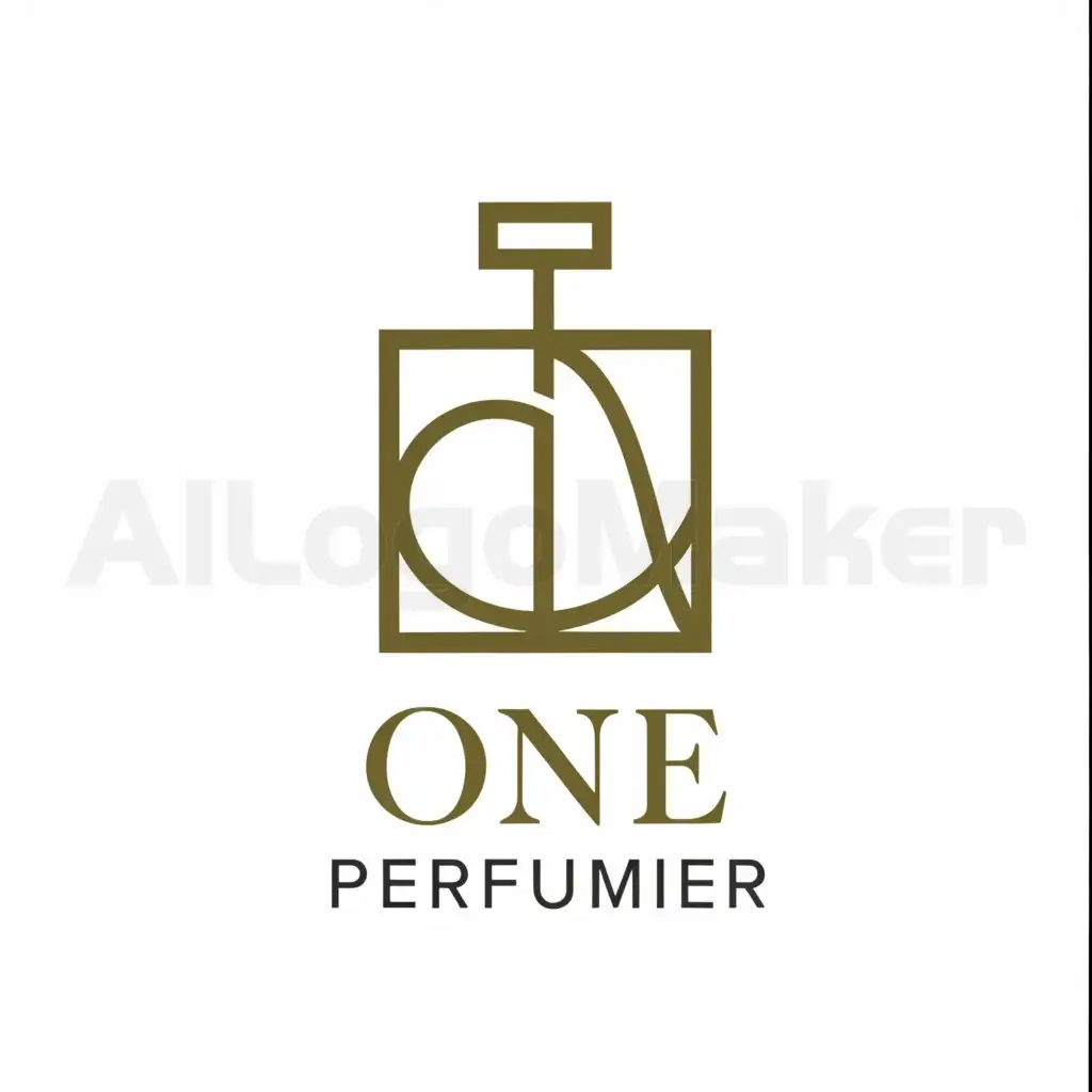 a logo design,with the text "One Perfumer", main symbol:1,Moderate,be used in Beauty Spa industry,clear background