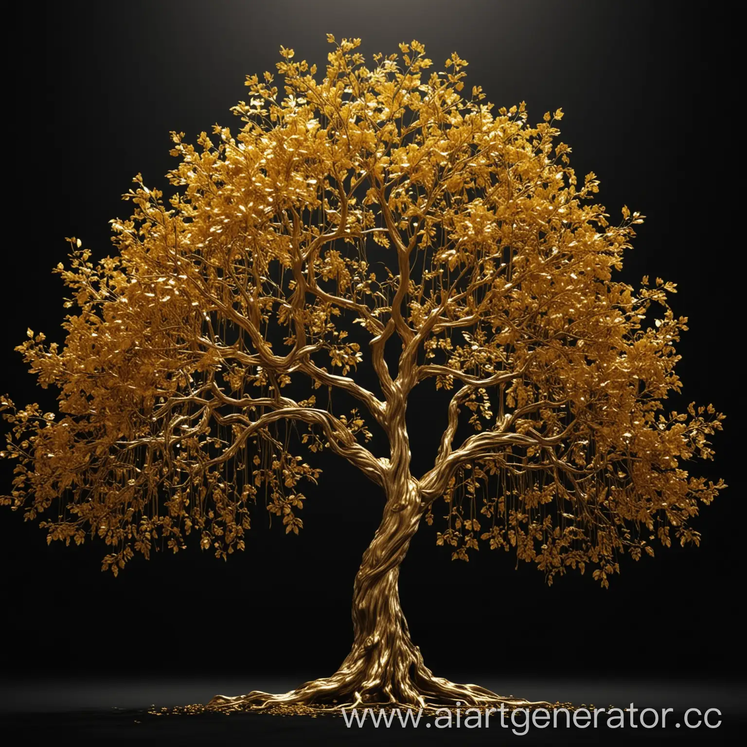 Golden-Tree-Against-Dark-Background-in-Stunning-4K-Resolution