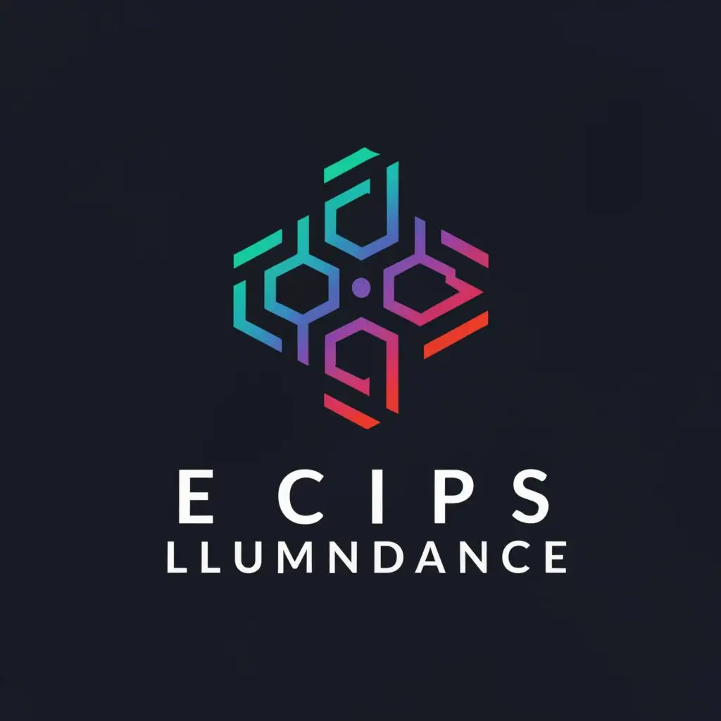 a logo design,with the text "eclips luminance", main symbol:light modular systems,Moderate,be used in producing, production industry,clear background