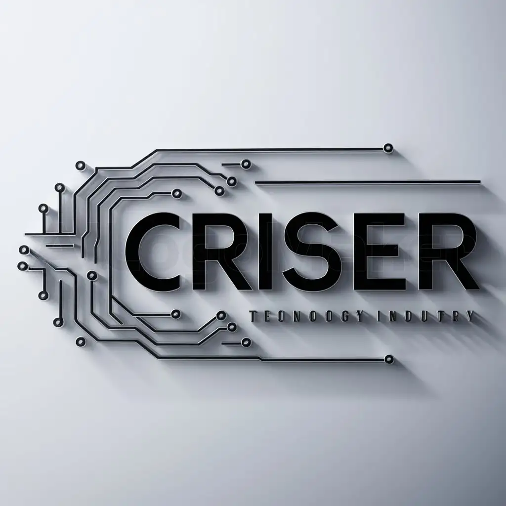 a logo design,with the text "criser", main symbol:informatica,complex,be used in Technology industry,clear background