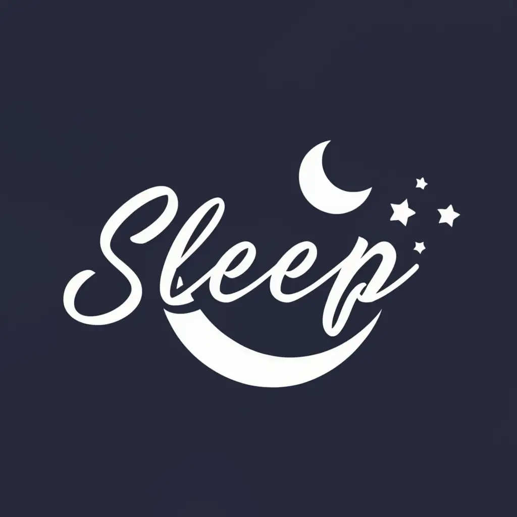 a logo design,with the text "Sleepi", main symbol:moon,Moderate,be used in Entertainment industry,clear background