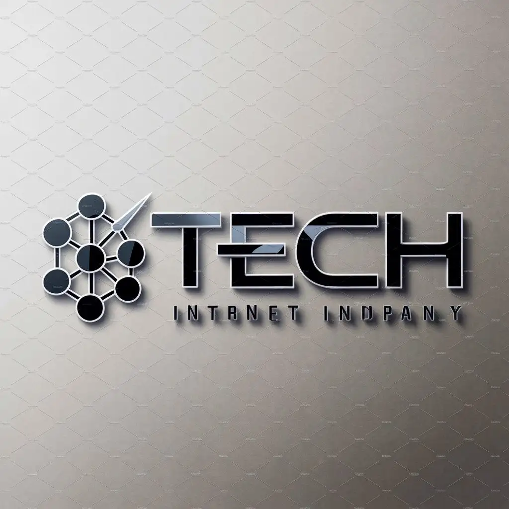 a logo design,with the text "Tech", main symbol:network,Moderate,be used in Internet industry,clear background