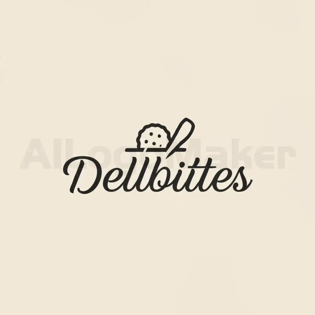 a logo design,with the text "DelBites", main symbol:food ,Minimalistic,be used in Restaurant industry,clear background
