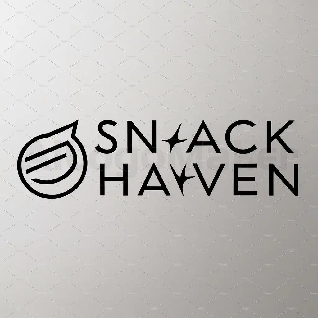 a logo design,with the text "snack haven", main symbol:snack haven,Minimalistic,be used in food industry,clear background