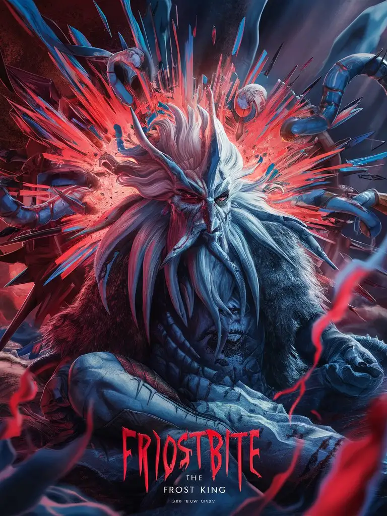 Frostbite-the-Frost-King-New-Blood-Collectable-Manga-Card-with-HR-GigerInspired-Surrealism