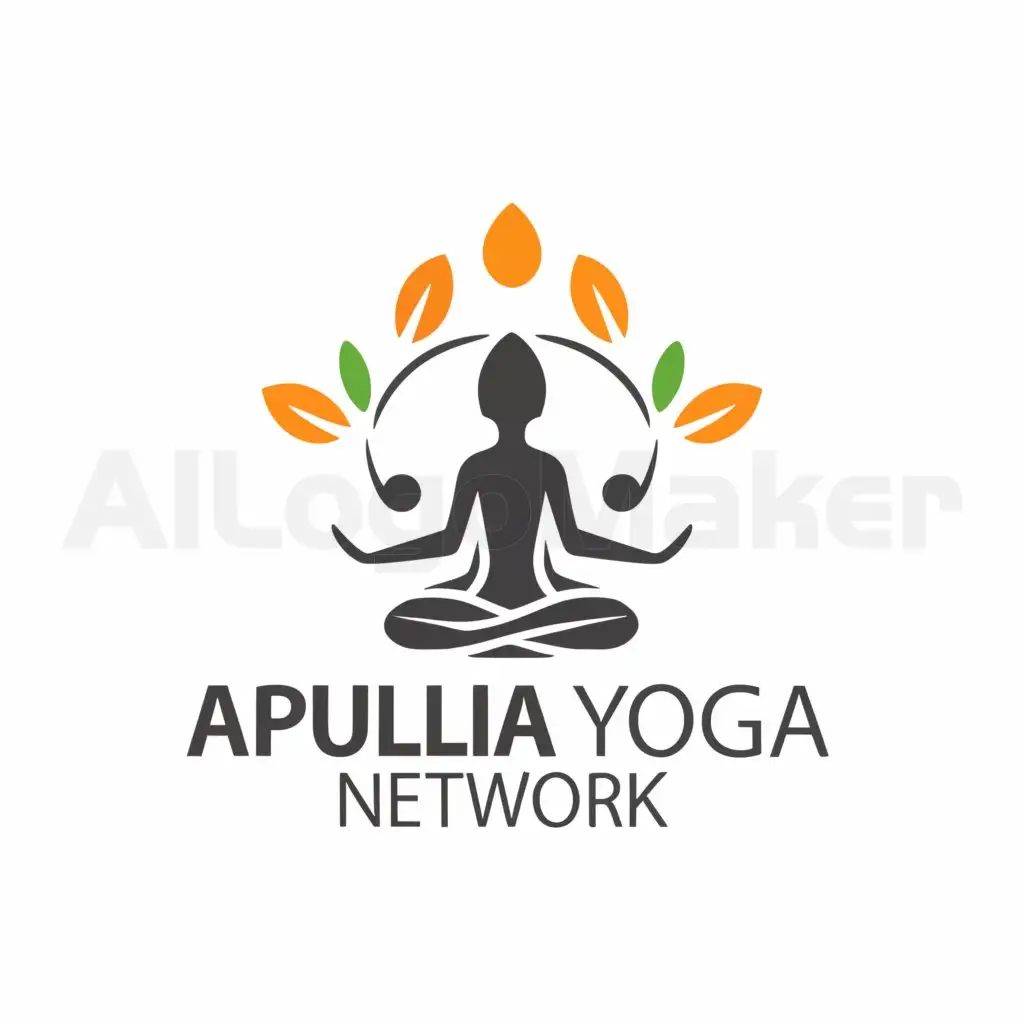 a logo design,with the text "Solin", main symbol:I need a minimalistic stylized logo for the brand 'Apulia Yoga Network'. The logo gotta contain a yogi in lotus position, an olive tree and a trullo (typical farm house building) Easy job for a designer, nothing complex,Minimalistic,be used in Sports Fitness industry,clear background