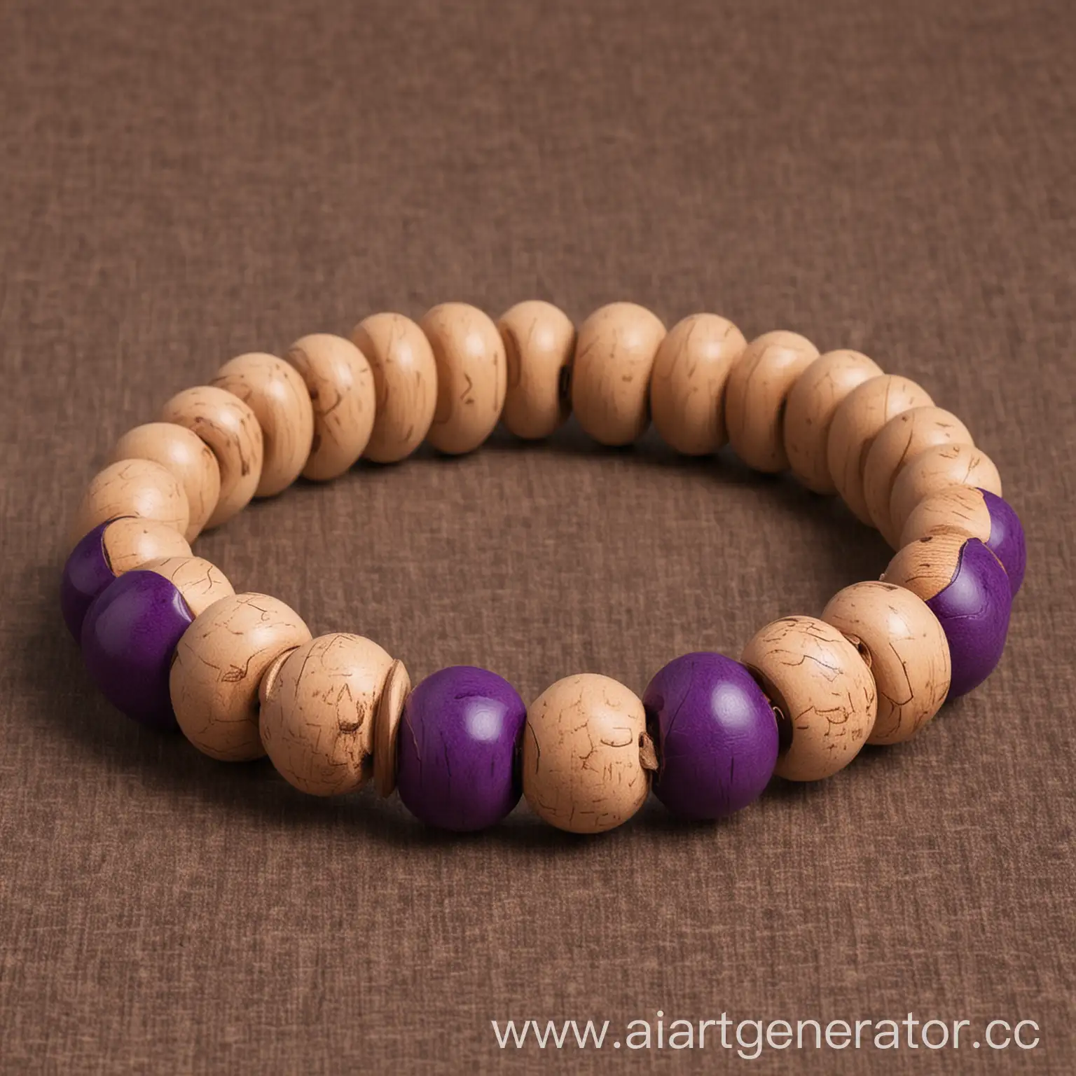 Wooden-Purple-Bracelet-Handcrafted-Jewelry-Accessory
