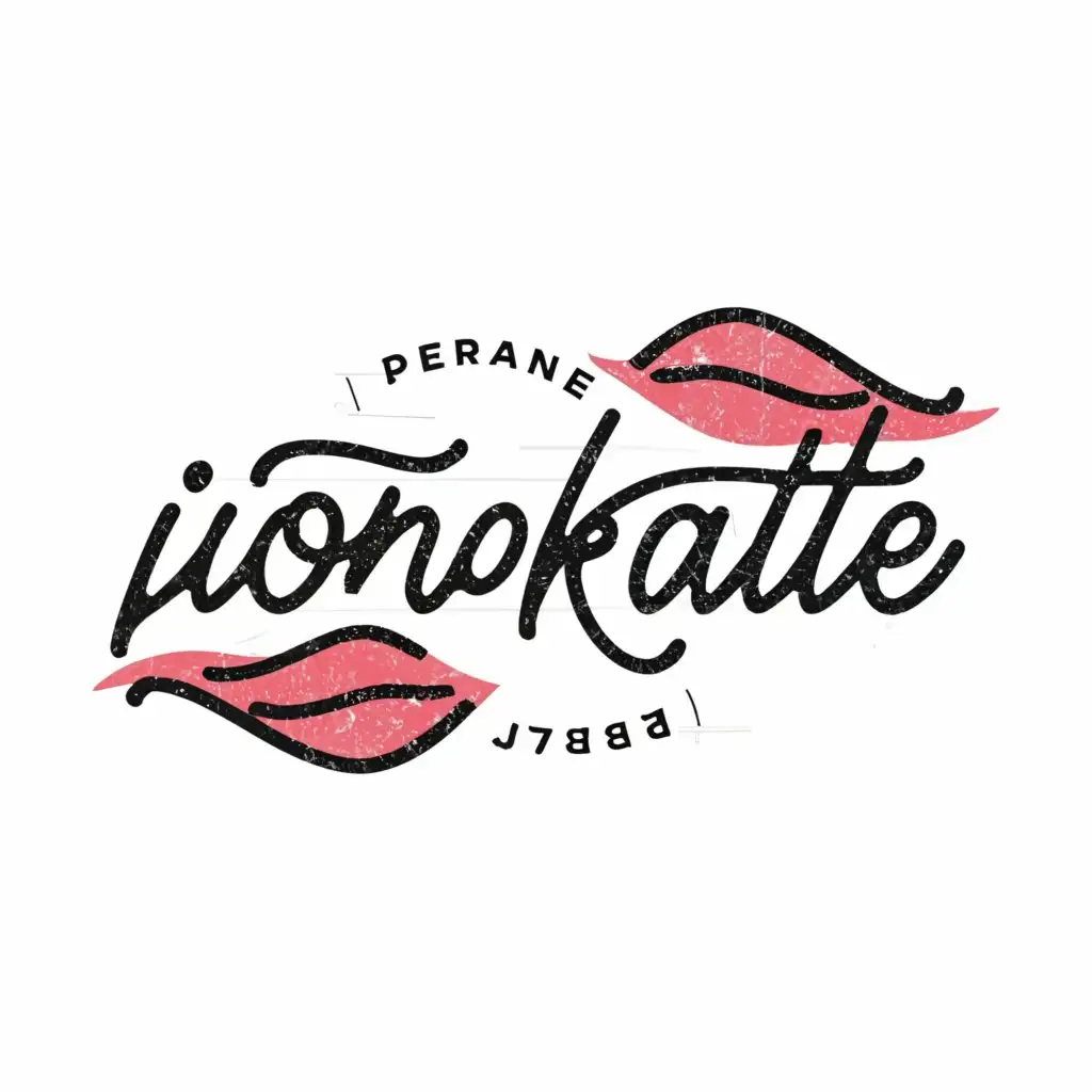 a logo design,with the text "Permanent_IonKate", main symbol:eyebrows, LIPS,Moderate,be used in Beauty Spa industry,clear background