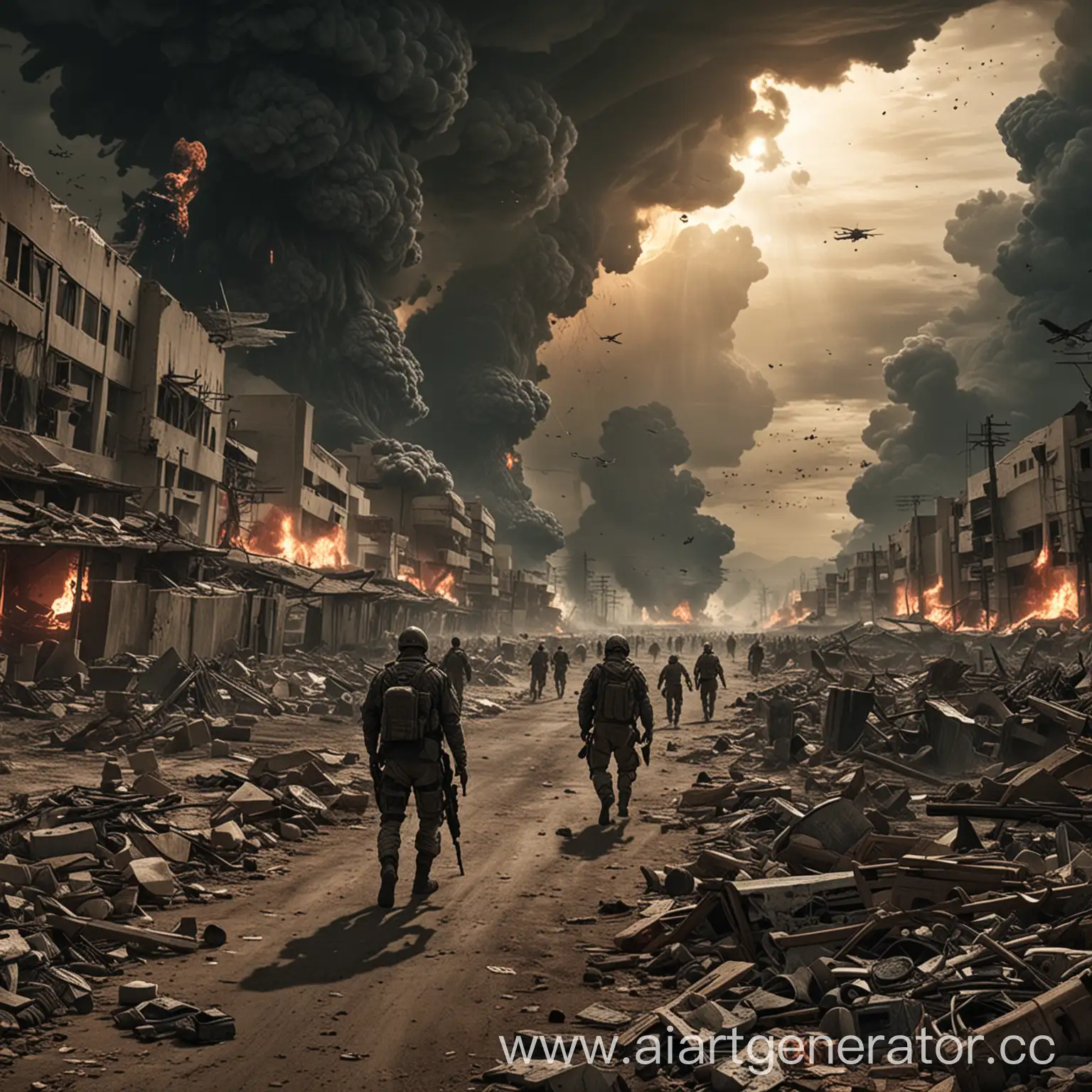 Contemporary-WarApocalypse-Scene-with-Ruined-Cityscape