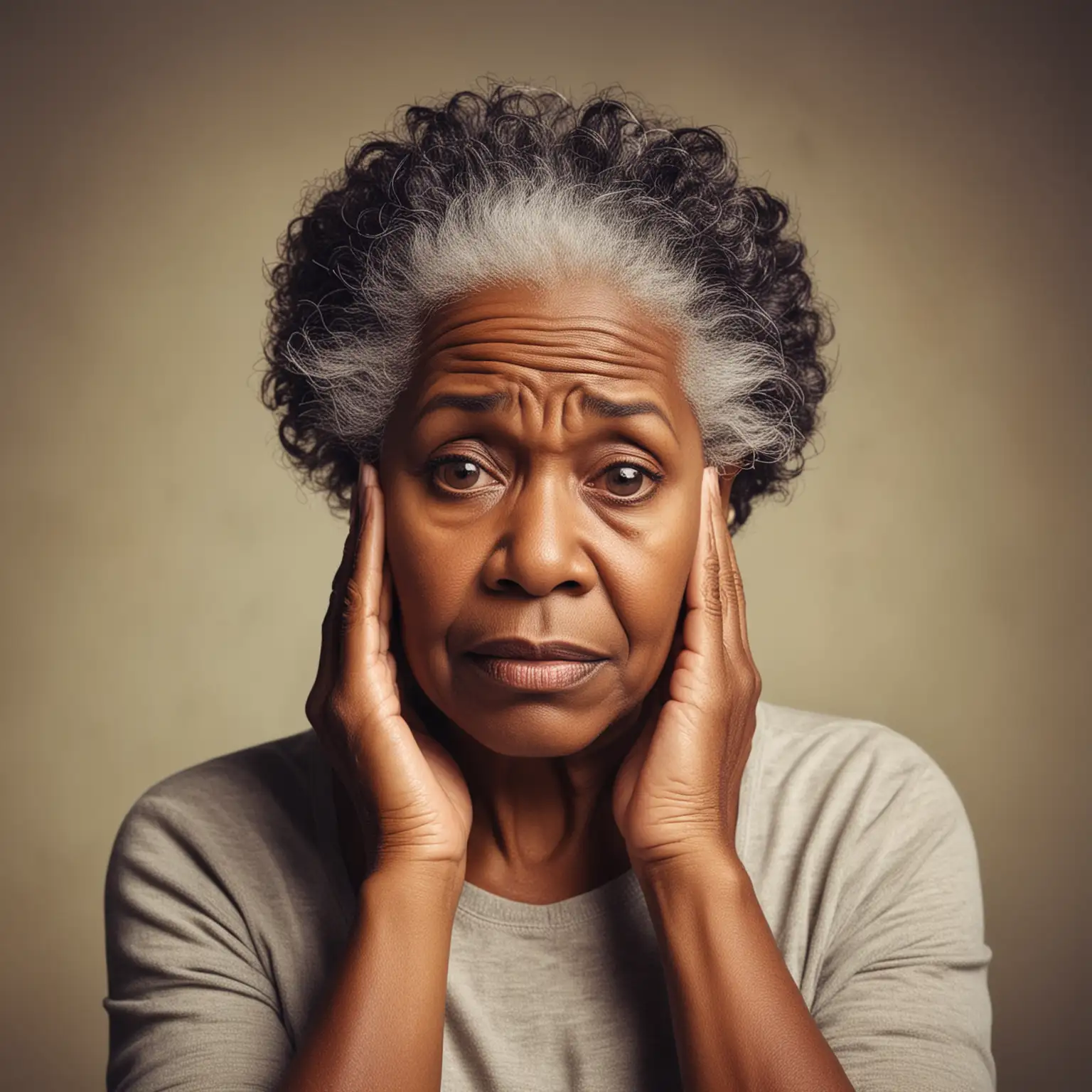 Forgetful Elderly African American Woman