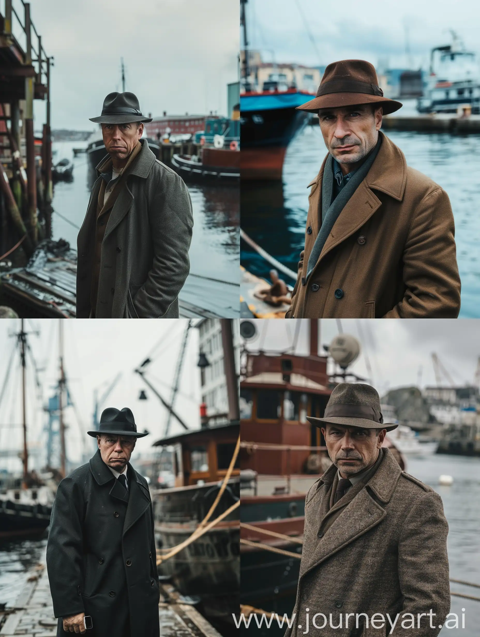 Detective-by-the-Dock-Investigator-at-the-Port-Looking-into-the-Camera-4K-Photo