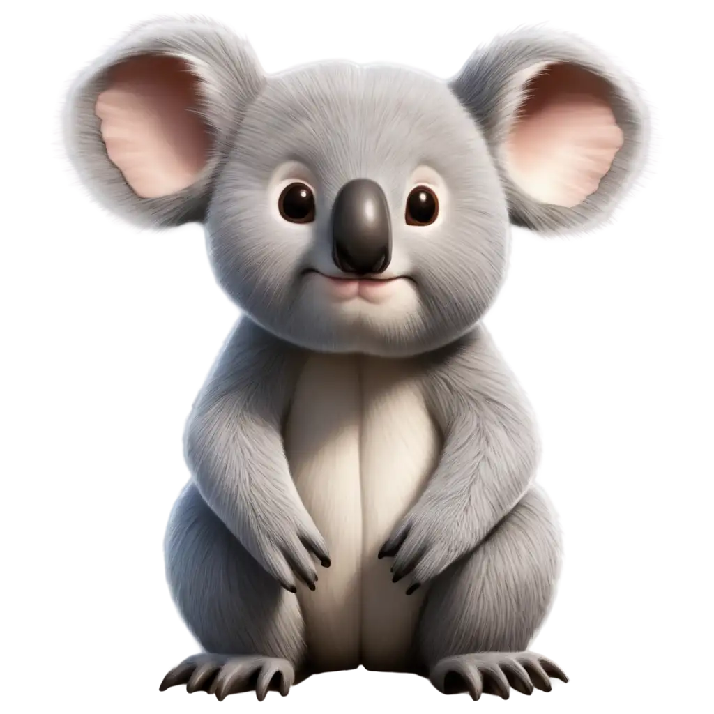 Realistic-Koala-Cartoon-PNG-Image-Create-Captivating-Art-with-Lifelike-Detail