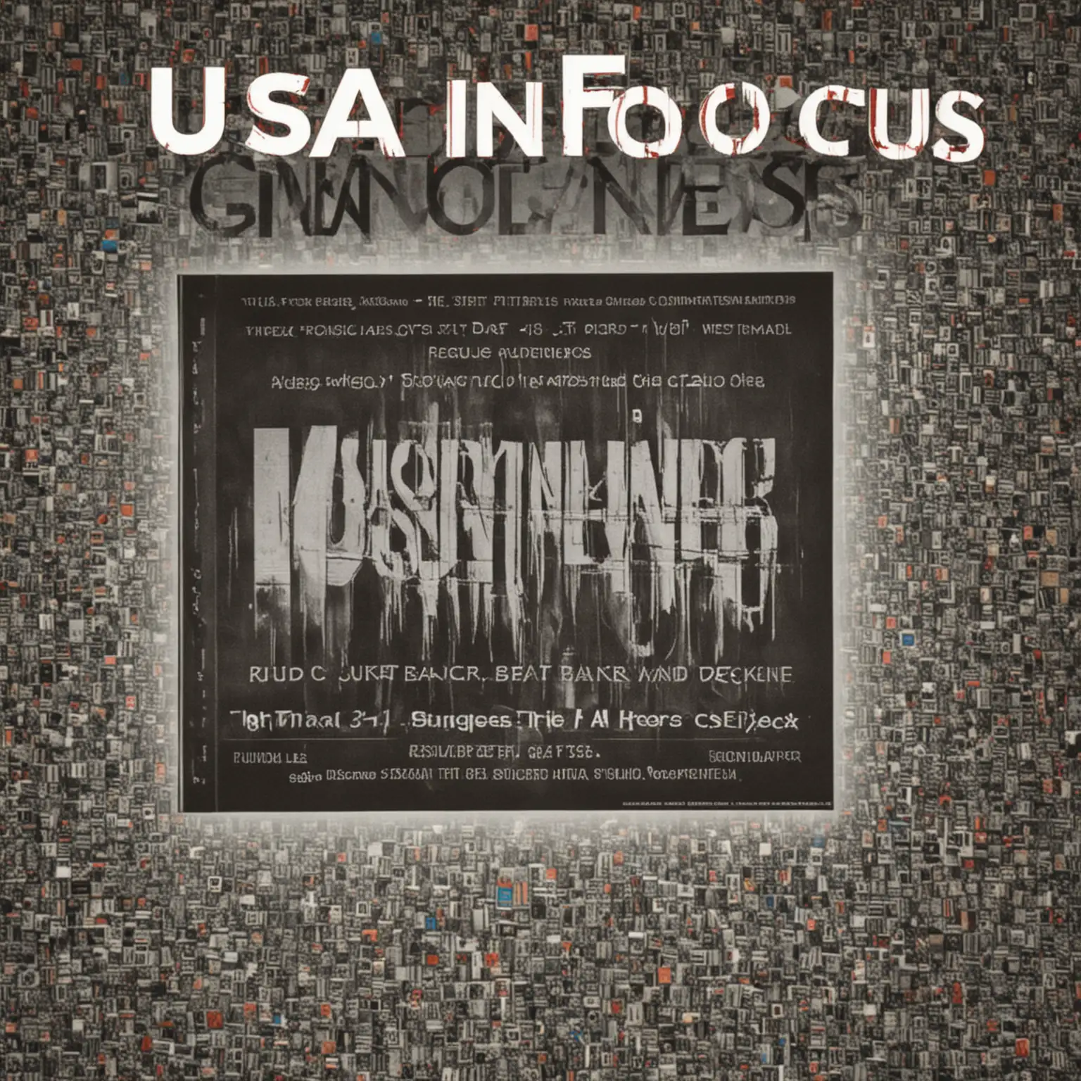 USA in Focus Magazine Feature Music Channel Illustration