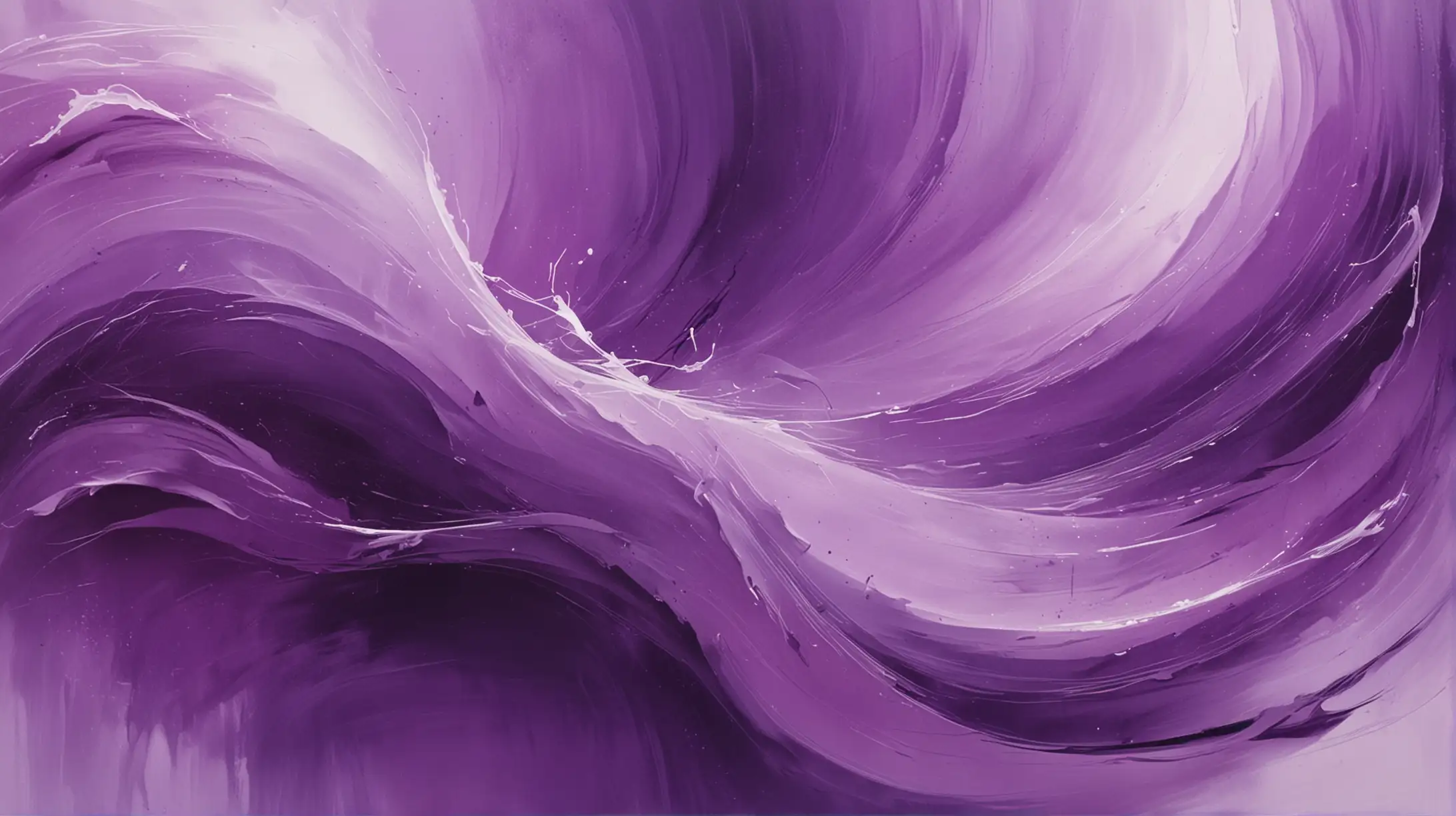 Abstract Purple Painting with Soft Edges and Curves