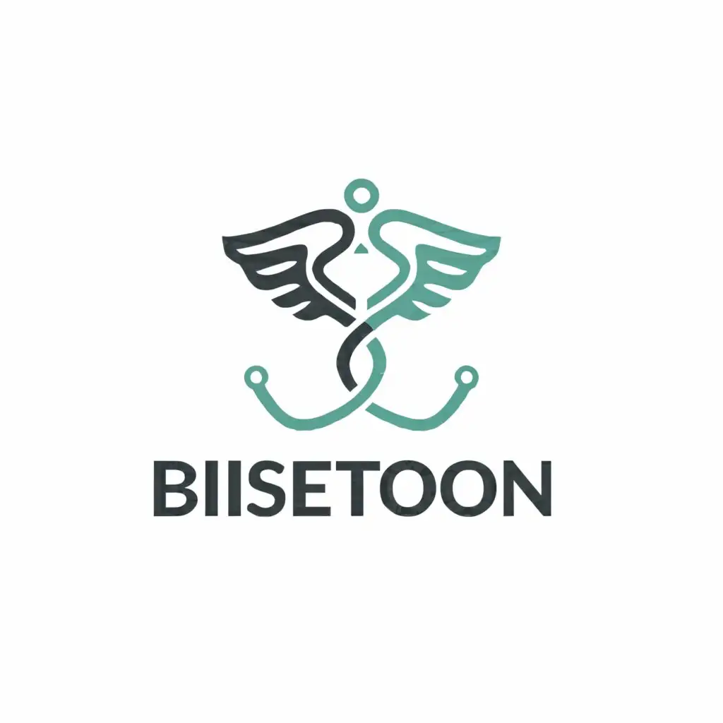 a logo design,with the text "Bisetoon", main symbol:Medical center,Minimalistic,be used in Hospital industry,clear background