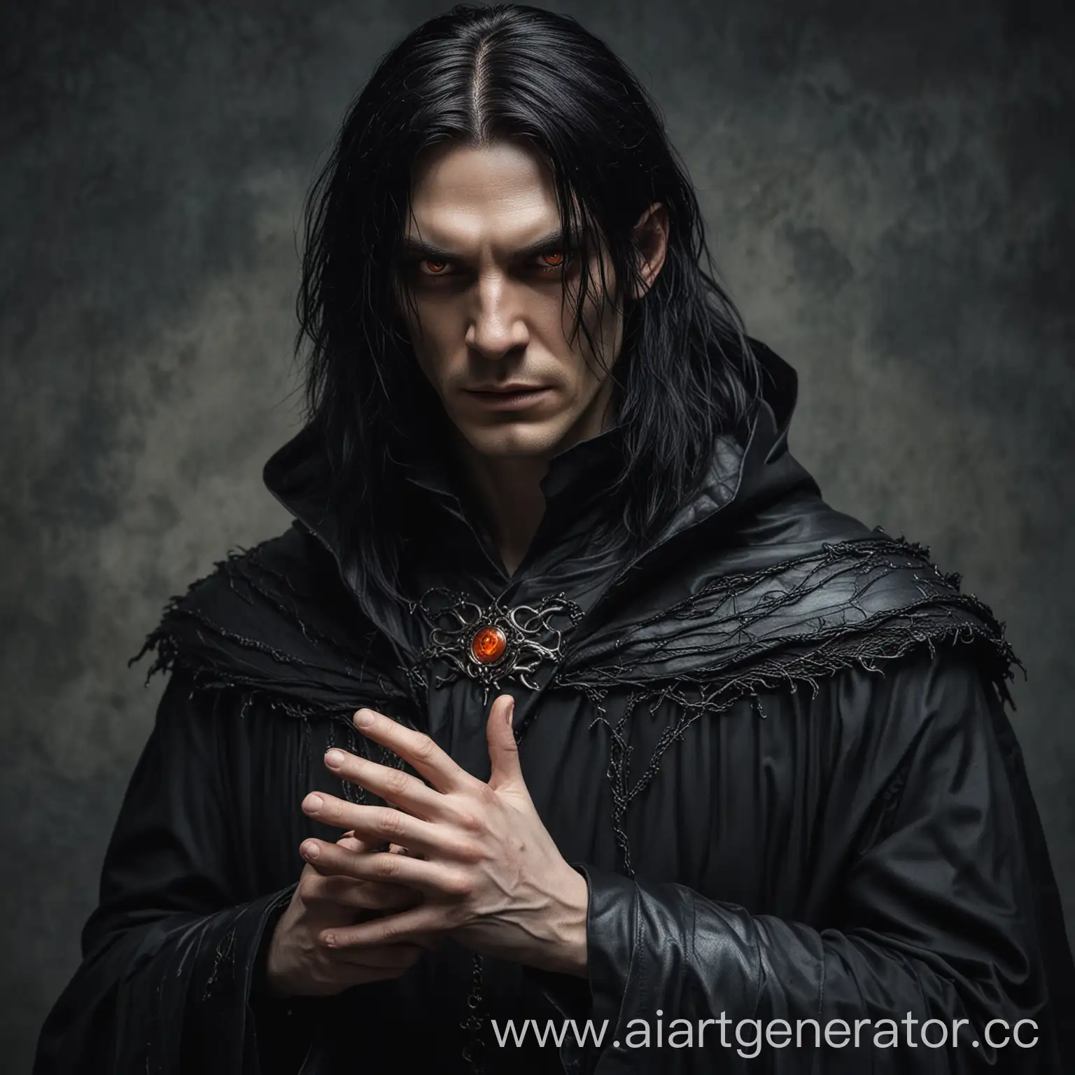 Dark-Fantasy-Portrait-Male-Warlock-with-Veins-and-Leather-Cloak