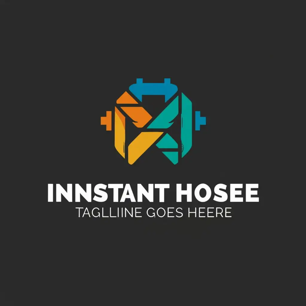 a logo design,with the text "Instant Hose", main symbol:Instant Hose, hydraulic,  hydraulic company, 
eye-catching logo, ,Moderate,be used in Others industry,clear background
