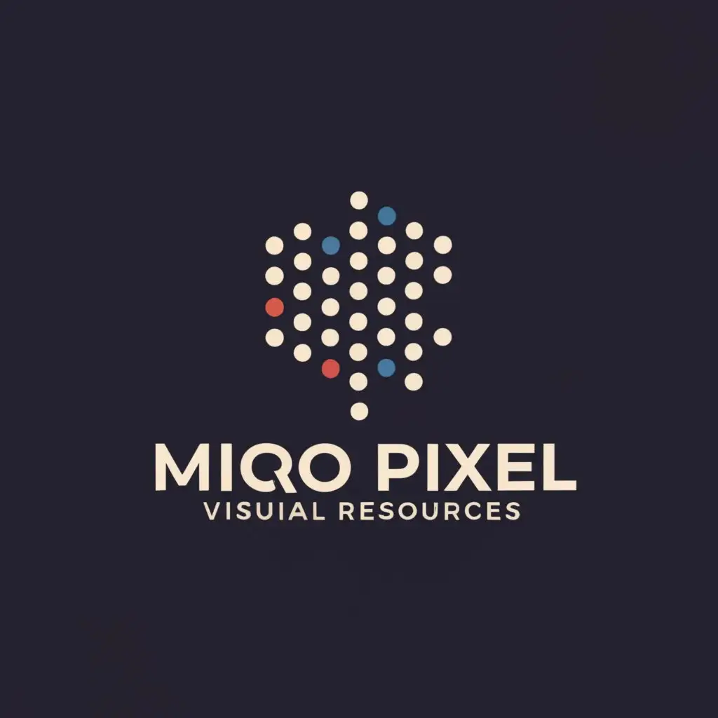 LOGO-Design-For-Micro-Pixel-Visual-Resources-Modern-Pixel-Symbol-on-a-Clear-Background