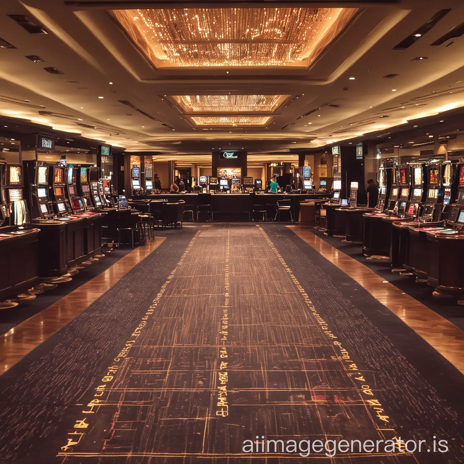 Runway at casino desk