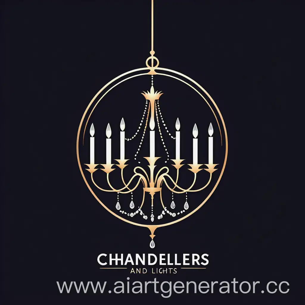 Логотип для компании люстр и светильников в стиле минимализм 