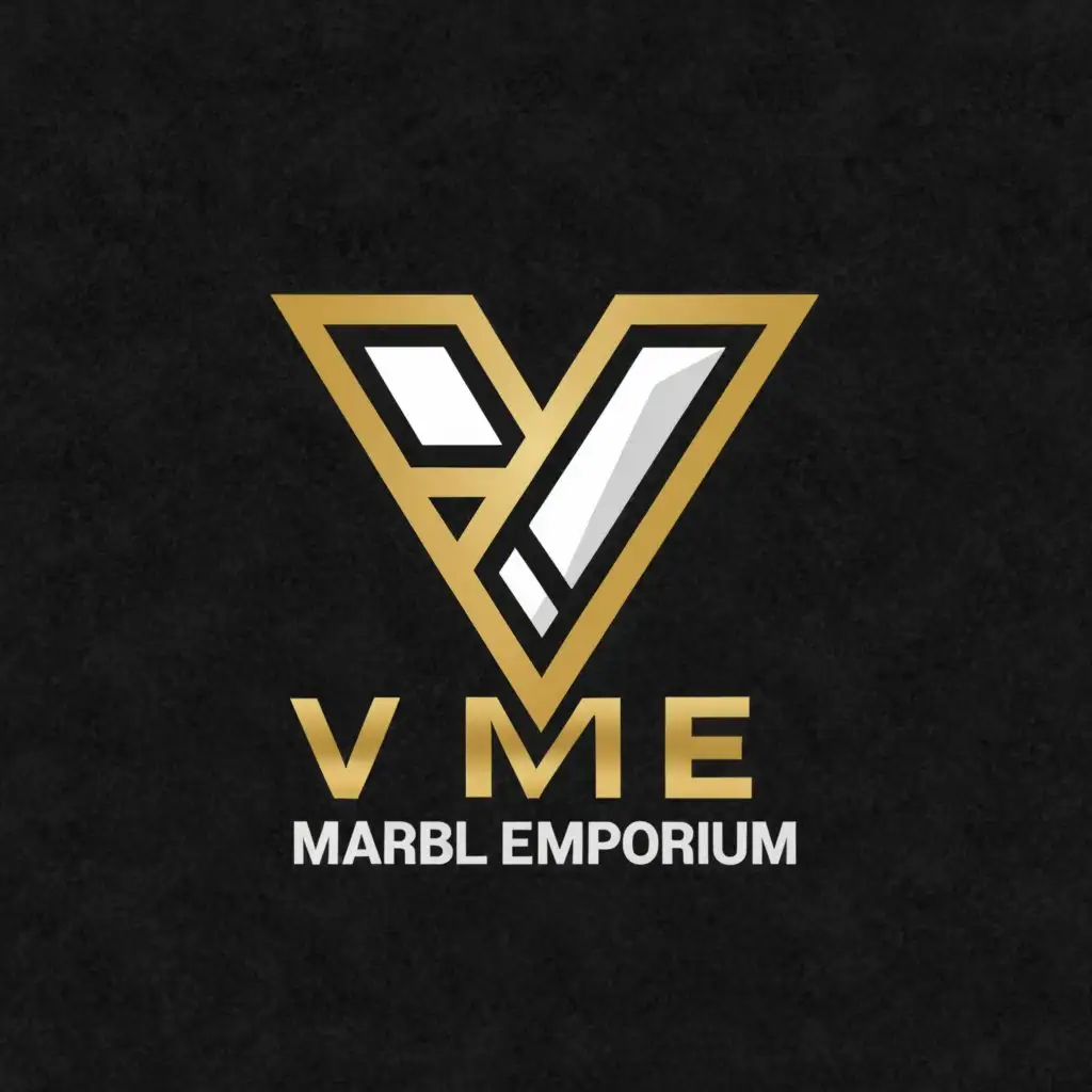 a logo design,with the text "Vardhaman Marble Emporium", main symbol:VME,Moderate,clear background