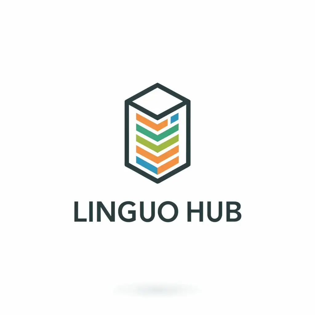 a logo design,with the text "Linguo Hub", main symbol:book,Minimalistic,be used in Education industry,clear background