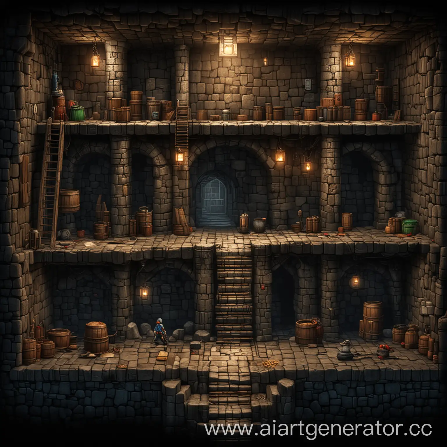 Exploring-the-Enchanted-Dungeon-Adventurous-Platformer-Level