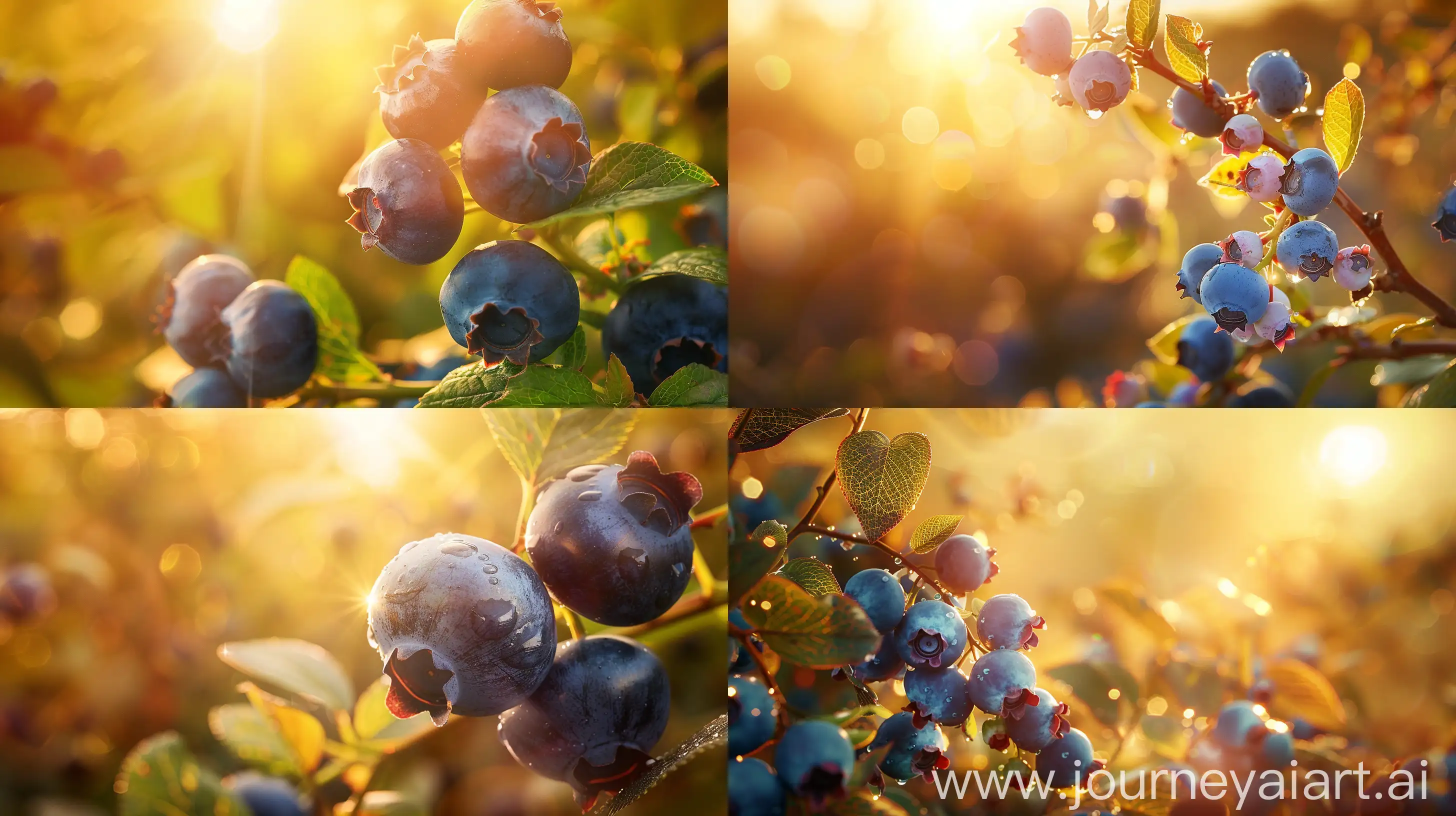 Serene-Blueberry-Patriot-Plant-in-Golden-Sunlight