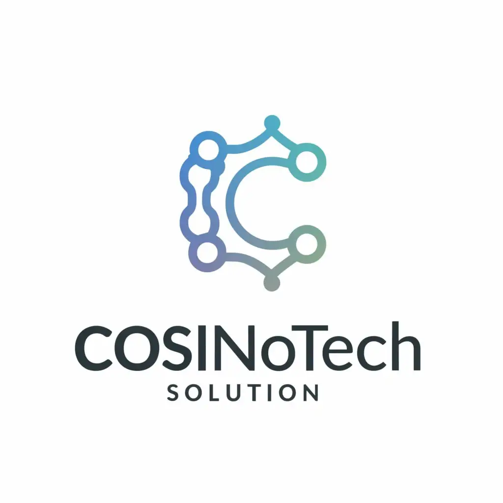 a logo design,with the text "Cosinfotech Solution", main symbol:Software Industry 3D,Moderate,be used in Research industry,clear background