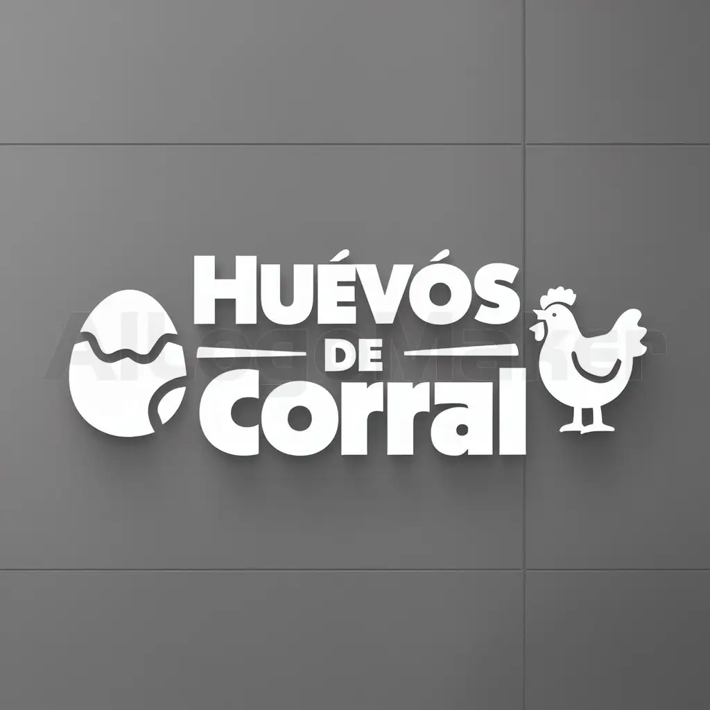 LOGO-Design-for-Huevos-de-Corral-Fresh-Eggs-and-FreeRange-Chickens-Emblem