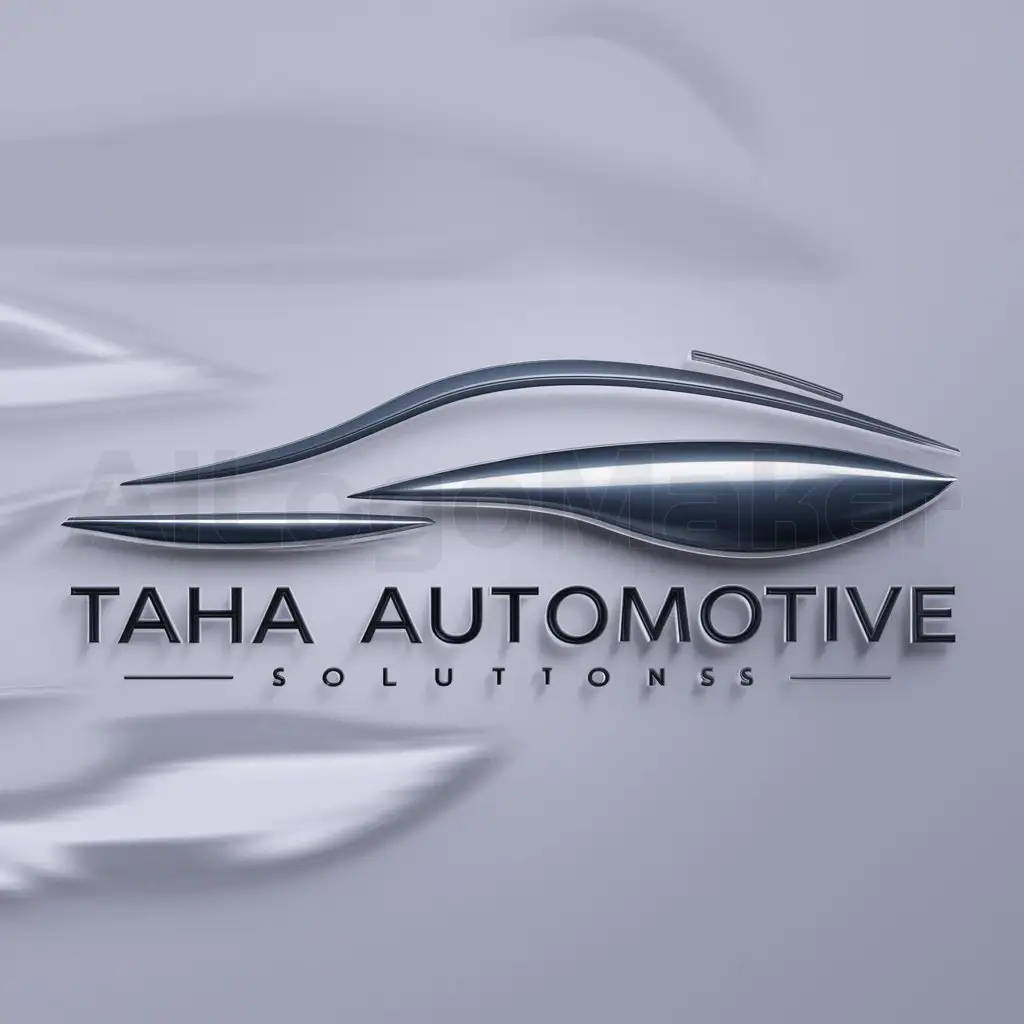 a logo design,with the text "Taha Automotive Solutions", main symbol:Auto,Moderate,clear background