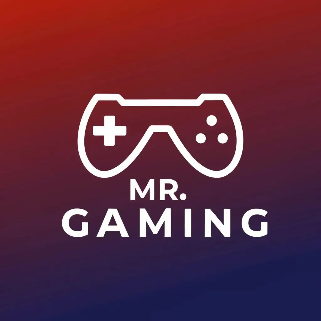 a logo design,with the text "Mr. Gaming", main symbol:Controller,Moderate,be used in Technology industry,clear background