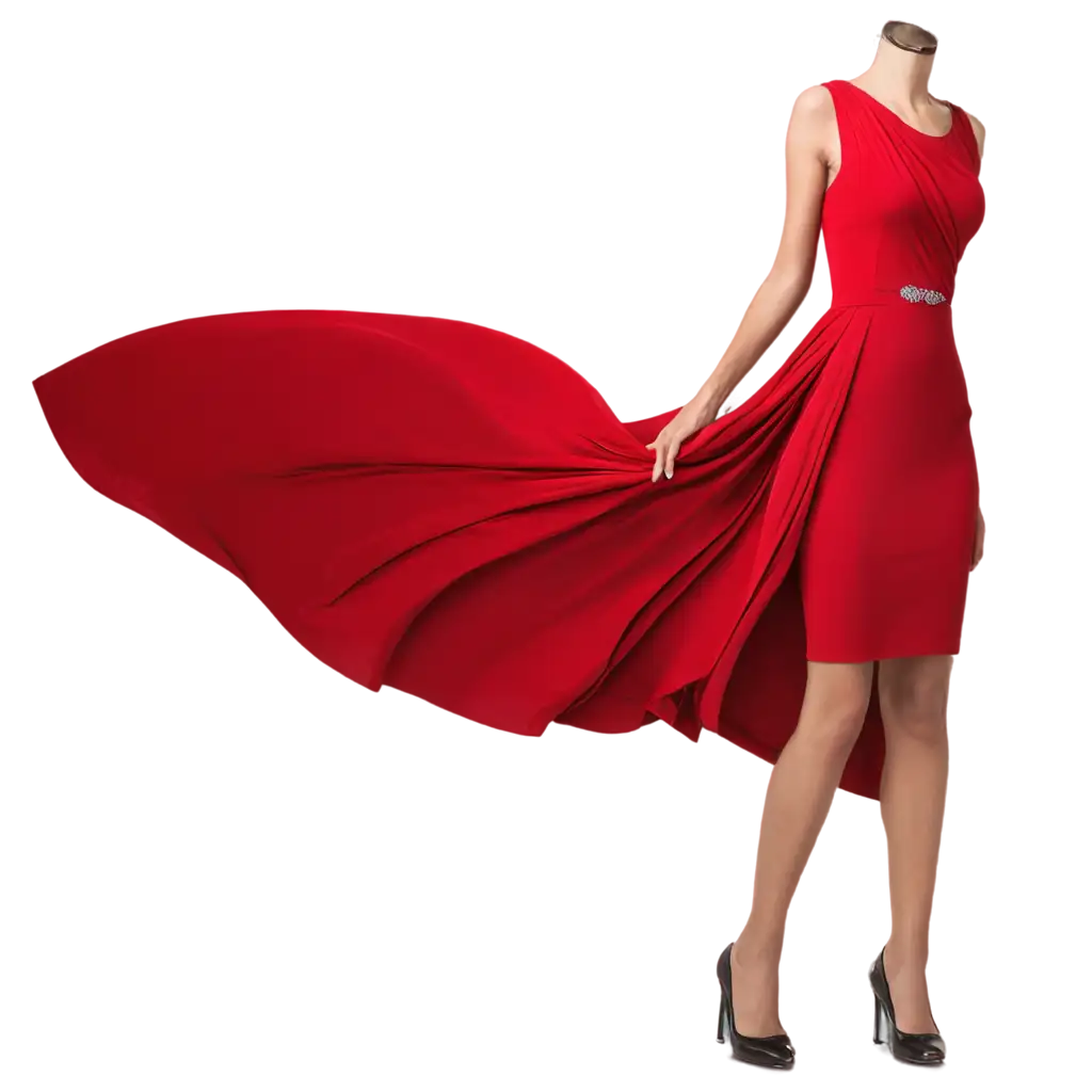 red dress fabric