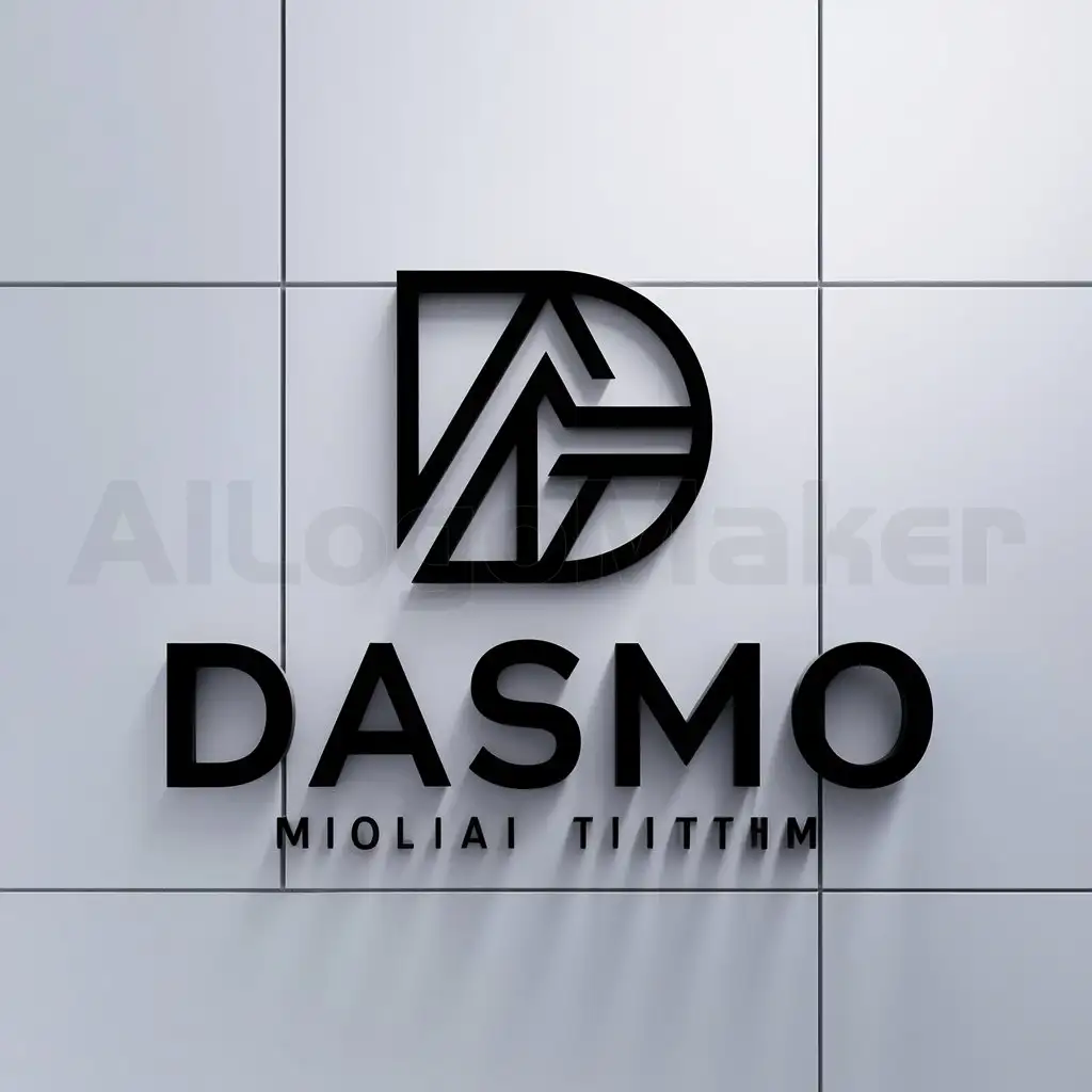 a logo design,with the text "dasmo", main symbol:DASMO,complex,clear background