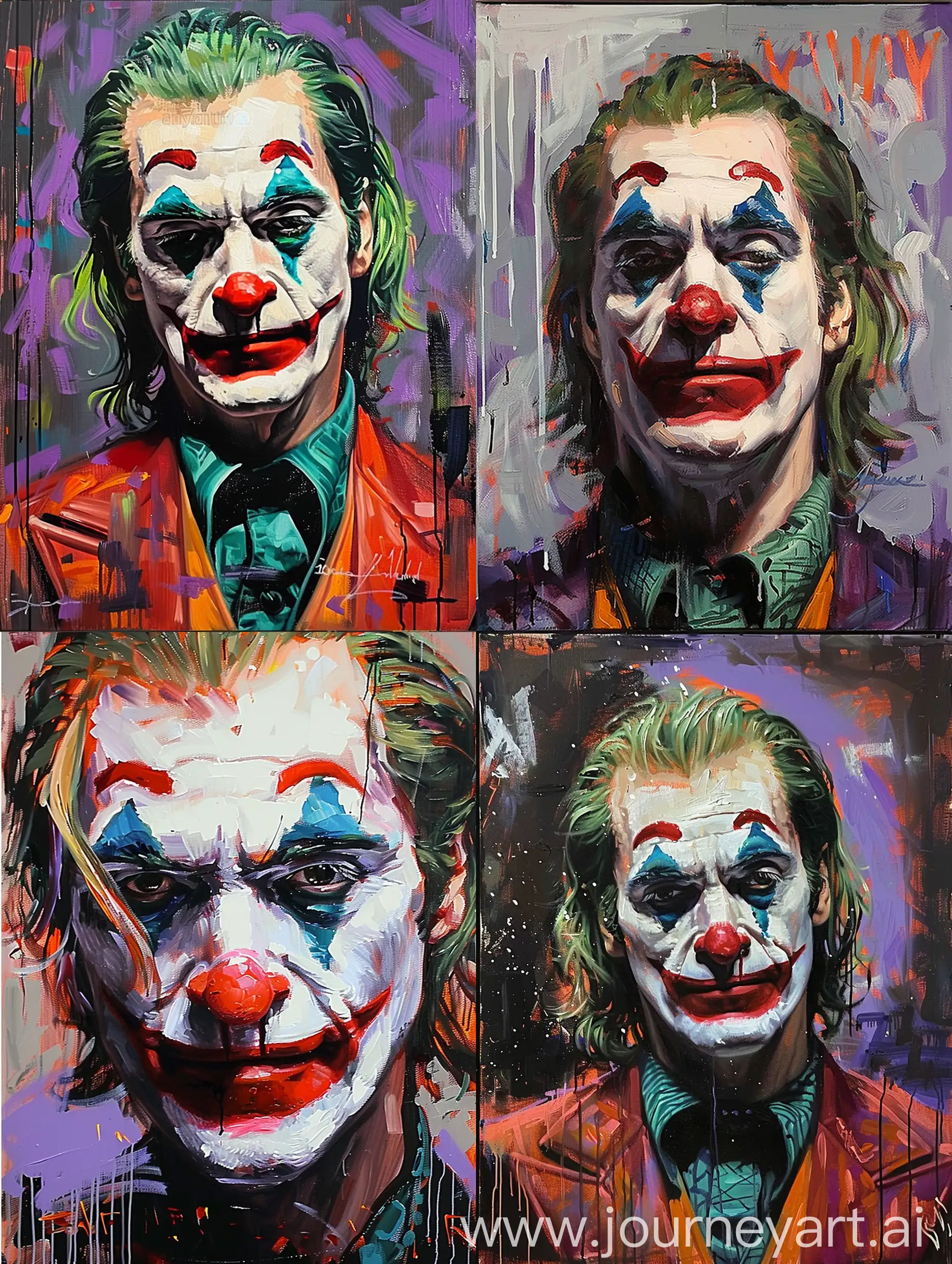 Colorful-Oil-Painting-Portrait-of-Joker-Character