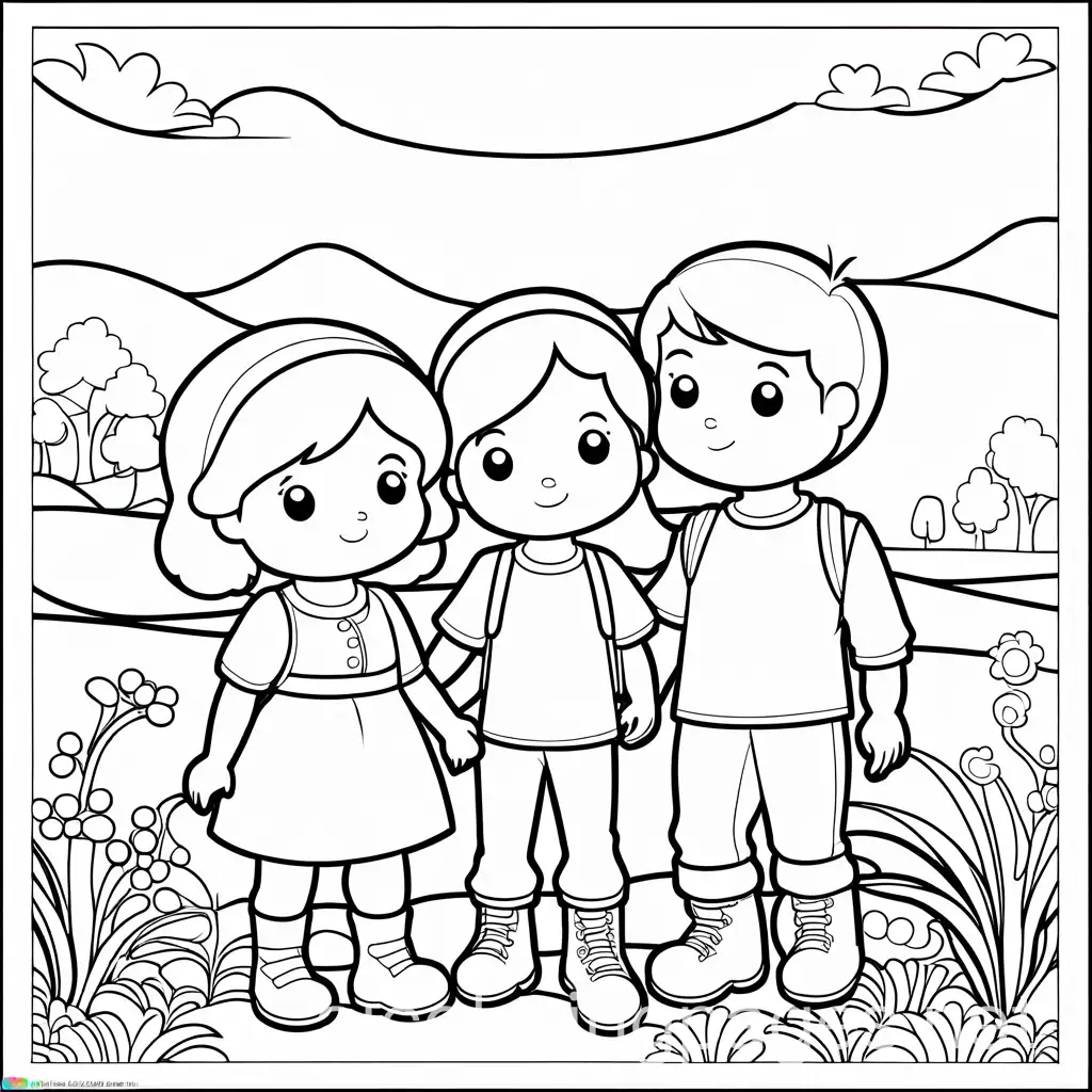 Forgiveness-Coloring-Page-for-Children-Black-and-White-Line-Art-on-White-Background