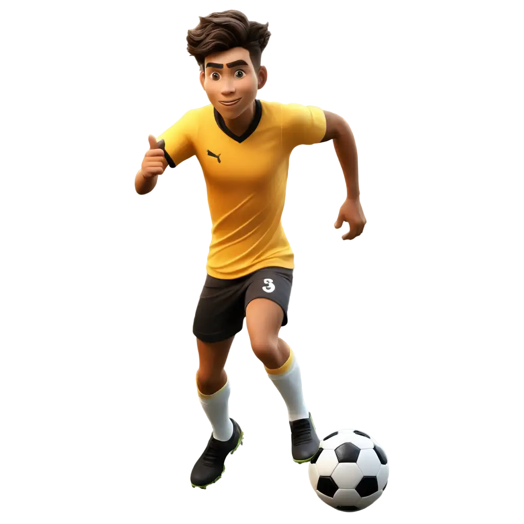 cartoon soccer player
