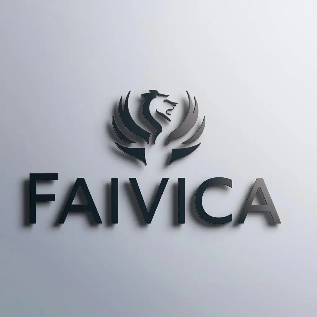 a logo design,with the text "FAiVICA", main symbol:FAiVICA,Moderate,clear background
