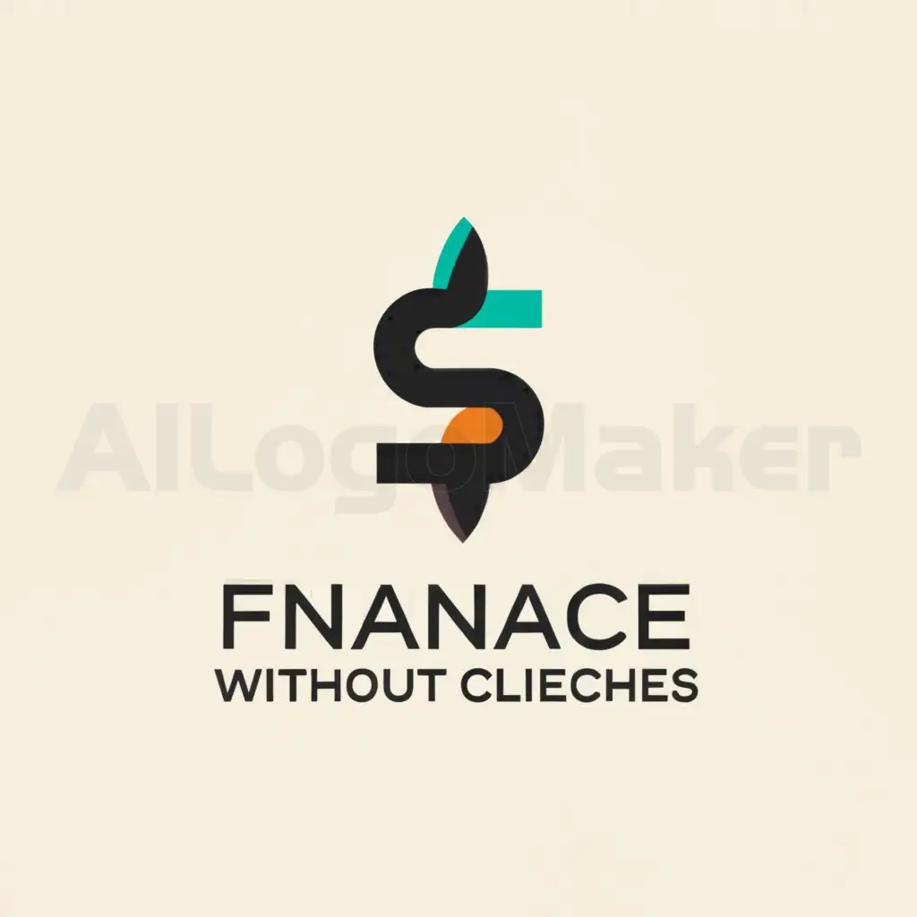 a logo design,with the text "finance without clichés", main symbol:finance,Moderate,be used in Finance industry,clear background