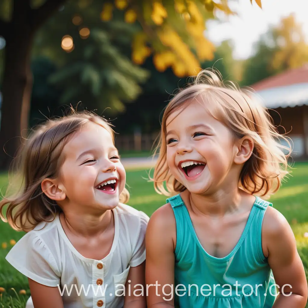 Joyful-Children-Laughing-Together-in-a-Playful-Moment