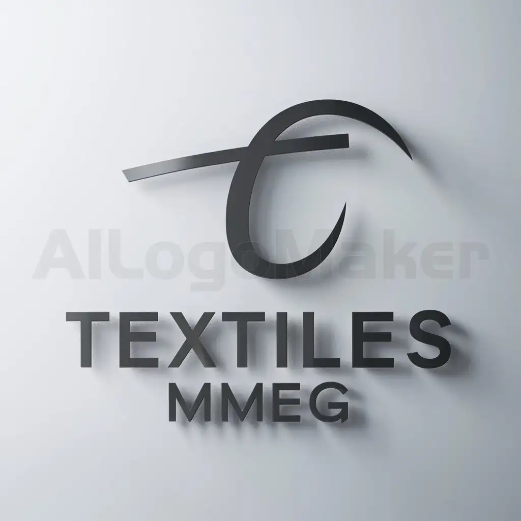 LOGO-Design-For-TEXTILES-MMESG-Elegant-T-Symbol-in-Moderate-Tones
