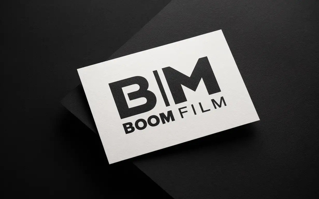 Minimalist-BooM-Film-Logo-Design