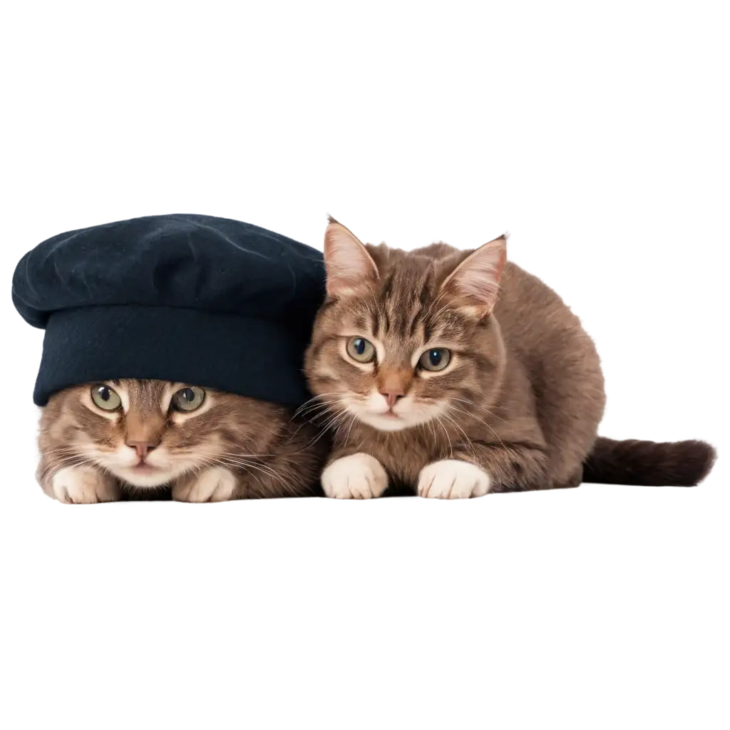 Adorable-Cat-with-Hat-PNG-Captivating-Feline-Fashion-in-HighQuality-Image-Format