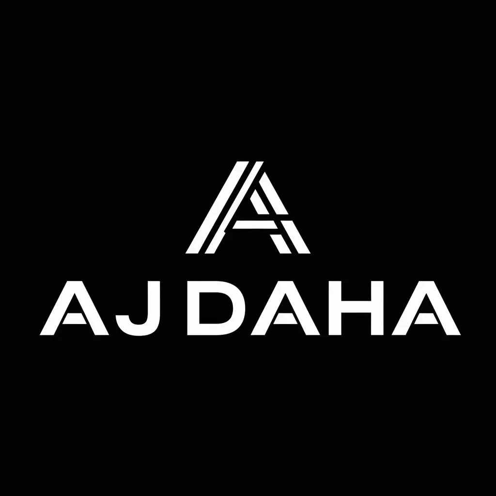 a logo design,with the text "AJDAHA", main symbol:A,complex,be used in Automotive industry,clear background