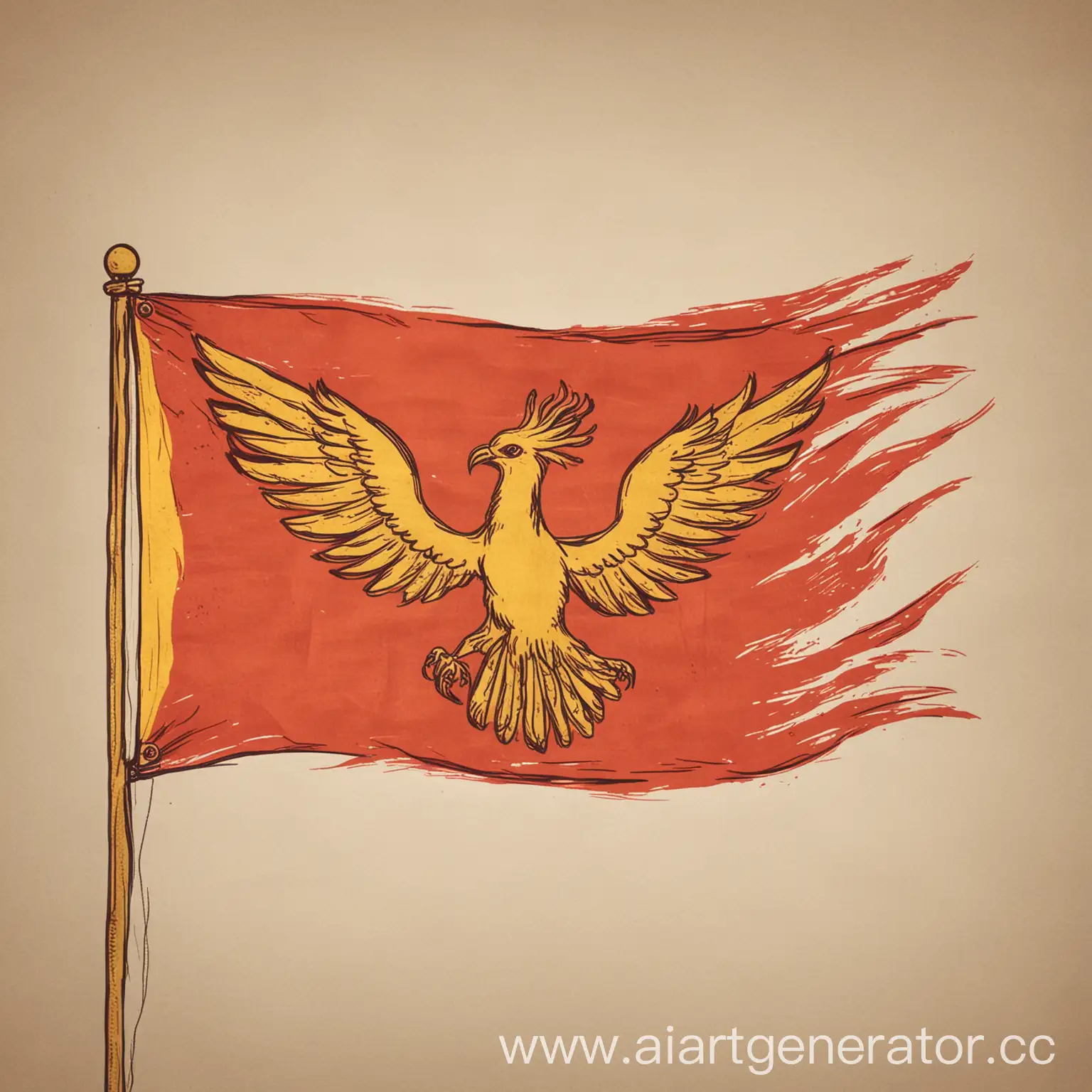 Minimalistic-Phoenix-Flag-Illustration