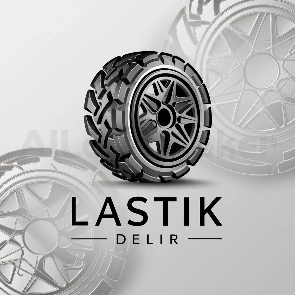 a logo design,with the text "lastik Delir", main symbol:lastik,complex,be used in Retail industry,clear background